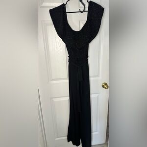 Black and Silver Sparkle jumpsuit